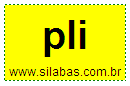 Silaba PLI