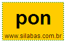 Sílaba PON