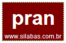 Silaba Complexa PRAN