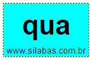 Sílaba QUA