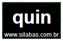 Sílaba Quin