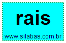 Sílaba Rais