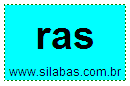 Sílaba Ras