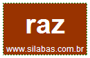 Silaba RAZ