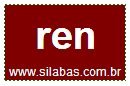 Sílaba Ren