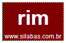 Sílaba RIM