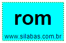 Sílaba Rom