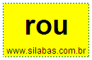 Silaba ROU