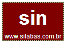 Sílaba SIN