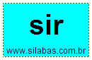 Sílaba SIR