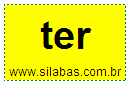 Silaba TER