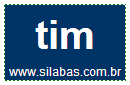 Sílaba TIM