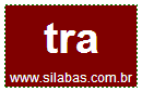 Silaba Complexa TRA