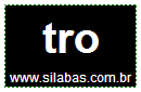 Silaba Complexa TRO
