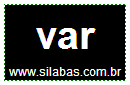 Silaba VAR