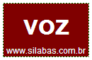 Silaba VOZ