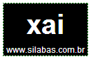 Sílaba Xai