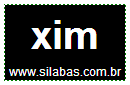 Silaba XIM