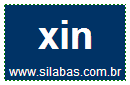 Sílaba Xin