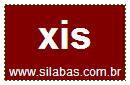 Sílaba Xis