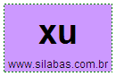 Silaba Simples XU