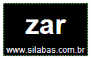 Sílaba ZAR