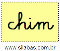 Sílaba CHIM