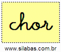 Sílaba CHOR