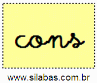 Sílaba CONS