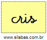 Sílaba CRIS