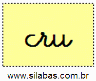 Sílaba CRU