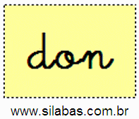 Sílaba DON