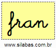 Sílaba FRAN