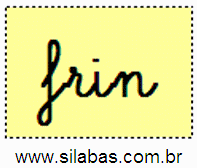 Sílaba FRIN