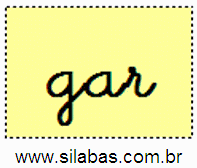 Sílaba GAR