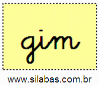 Sílaba GIM