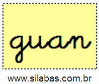 Sílaba GUAN