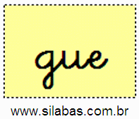 Sílaba GUE