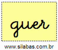 Sílaba GUER