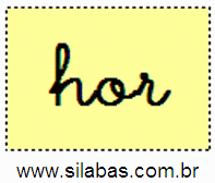 Sílaba HOR