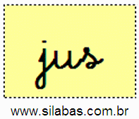 Sílaba JUS