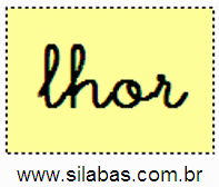 Sílaba LHOR