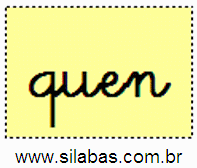 Sílaba QUEN