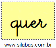 Sílaba QUER