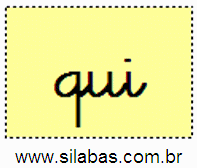 Sílaba QUI