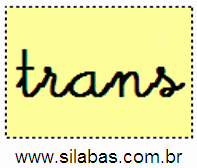 Sílaba TRANS