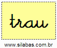 Sílaba TRAU