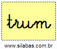 Sílaba TRUM